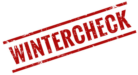 Wintercheck stempel rot