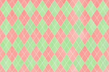 Watercolor diamond pattern.