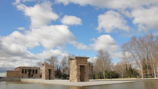 Ancient Temple of Debod in Madrid