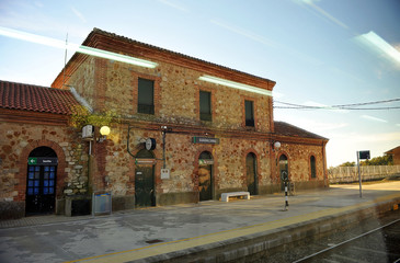 Estación de tren de Guadalcanal, provincia de Sevilla, España