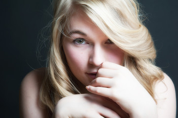 frau sexy blick