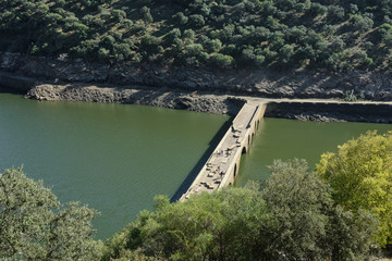 Cardenal bridge over Tagus river, National Park of Monfrague, Caceres (Spain)