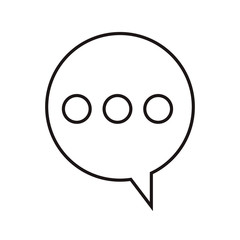 speech bubble icon. comic communication object over white background. vector illustration