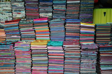 Khmer cloths for sale at a market