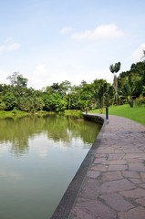Lake in Singapore Botanic Garden