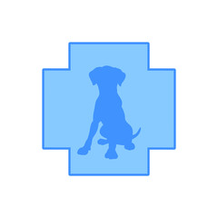 Vet logo with dog