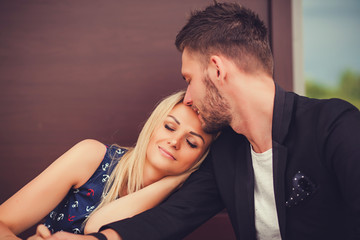 portrait of sensual couple