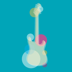 guitare,forme graphique