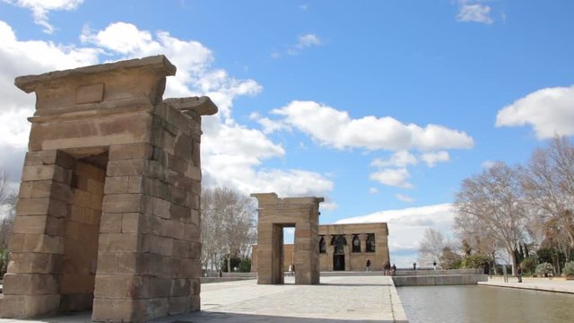 Ancient Temple of Debod in Madrid