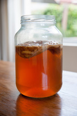 Kombucha Tea in a glass jar