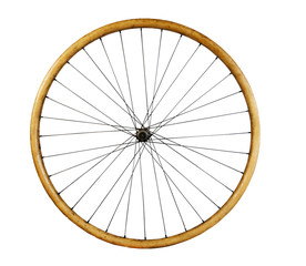 Old wooden Bicycle wheel