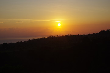 lever du soleil, lombok,
