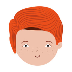 avatar male man cartoon smiling over white background. vector illustration