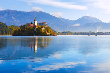 Bled with lake, Slovenia