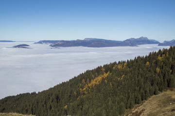 Massif de Belledonne - Mer de nuages.