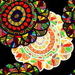 Vector decorative seamless pattern