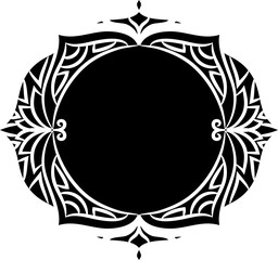 Abstract doodle frame