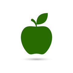 Apple icon vector isolated illustration.