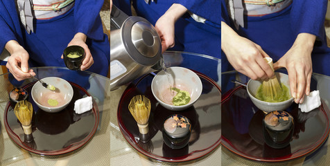 Matcha tea preparation