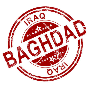 Red Baghdad stamp