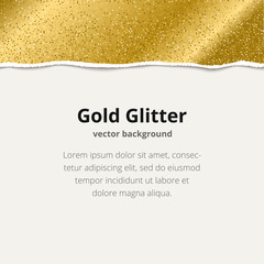 Gold glitter card design