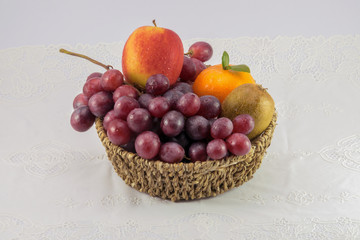 Fresh fruits in basket