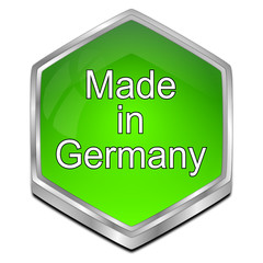 Made in Germany button - 3D illustration