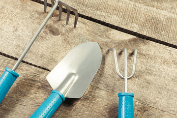 composition of garden tools