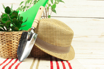 composition of garden tools