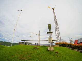 Fototapeta na wymiar wind turbine at phuket Thailand