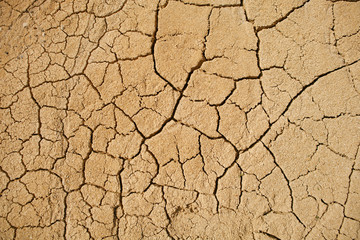 Texture cracked, dry the surface of the earth. Earth turned into