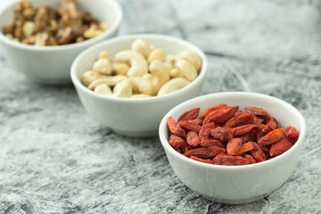 Goji Berries, Cashew, Walnuts