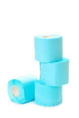 toilet paper isolated on white background