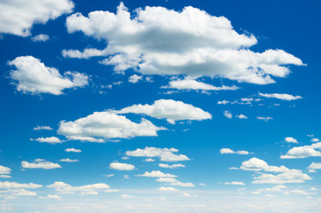 clouds in the blue sky