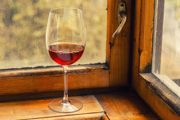Autumn red wine