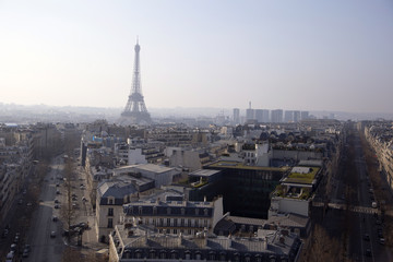 Obraz na płótnie Canvas Paris from Arc de Triumph