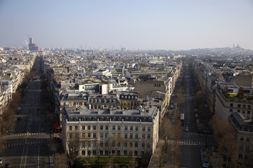 Obraz na płótnie Canvas Paris from Arc de Triumph