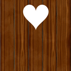 Wooden wood planks board with heart romantic texture