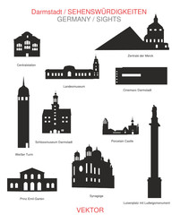 Fototapeta premium Sehenswürdigkeiten Darmstadt