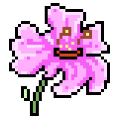 pixel art flower