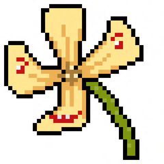 pixel art flower