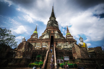 Fototapeta premium Wat Yai Chai Mong Khol Phra Nakhon Si Ayutthaya