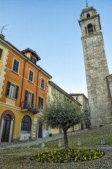 San Leonardo square in Verbania by Lake Maggiore, Piedmont,Italy