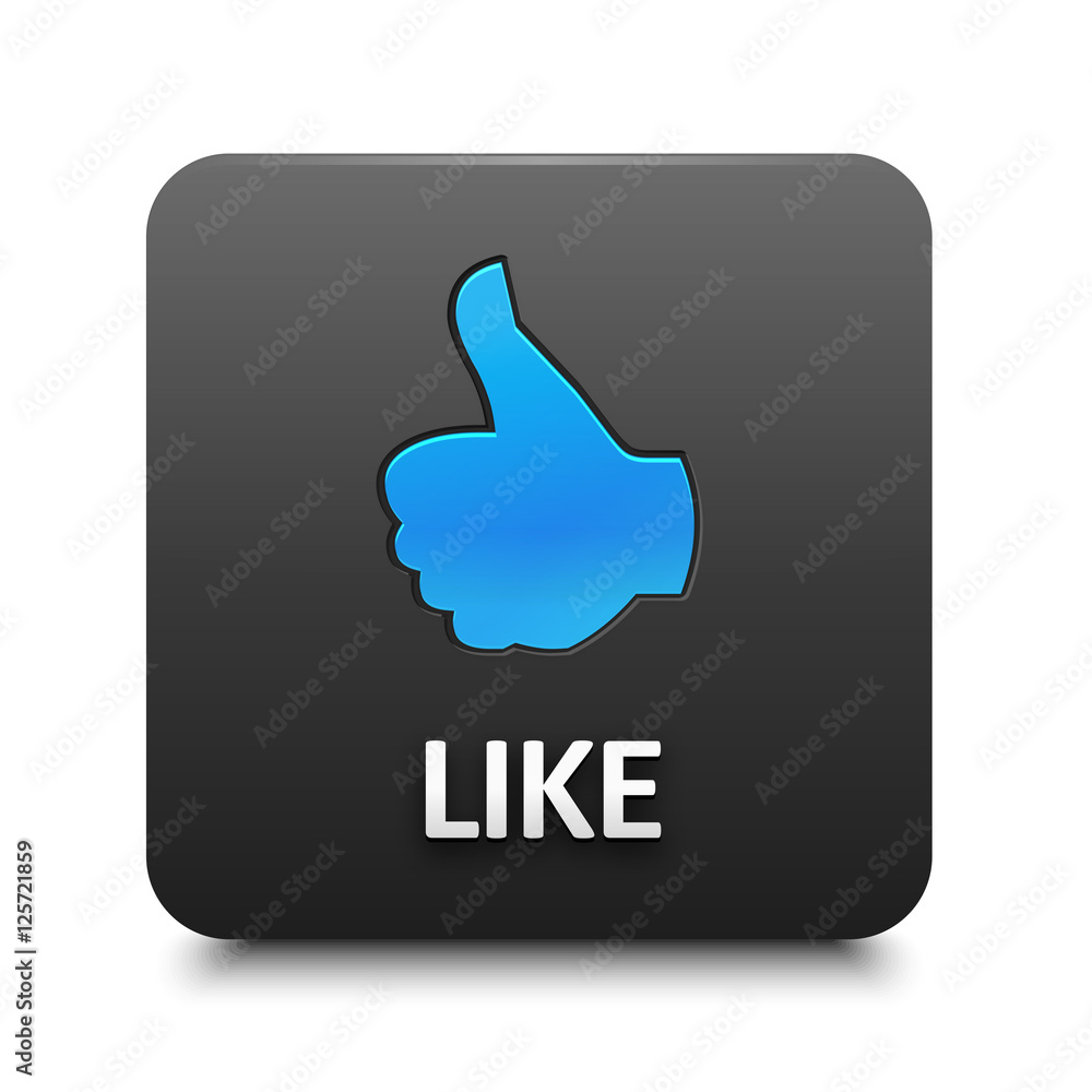 Aufkleber like vector web button
