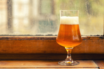 Autumn beer glass