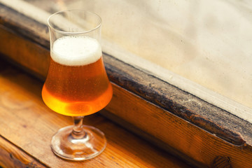 Autumn beer glass