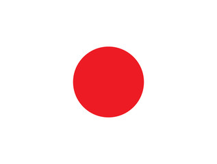 Japan vector flag