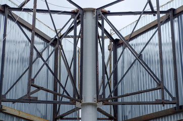 Back view to the  billboard