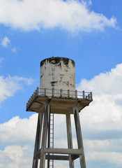 Concrete water tower tank