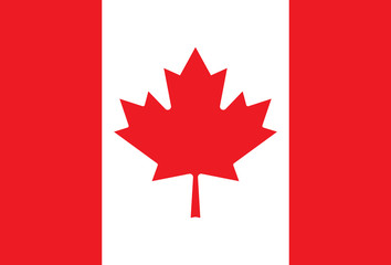 Naklejka premium Flaga wektor Kanady